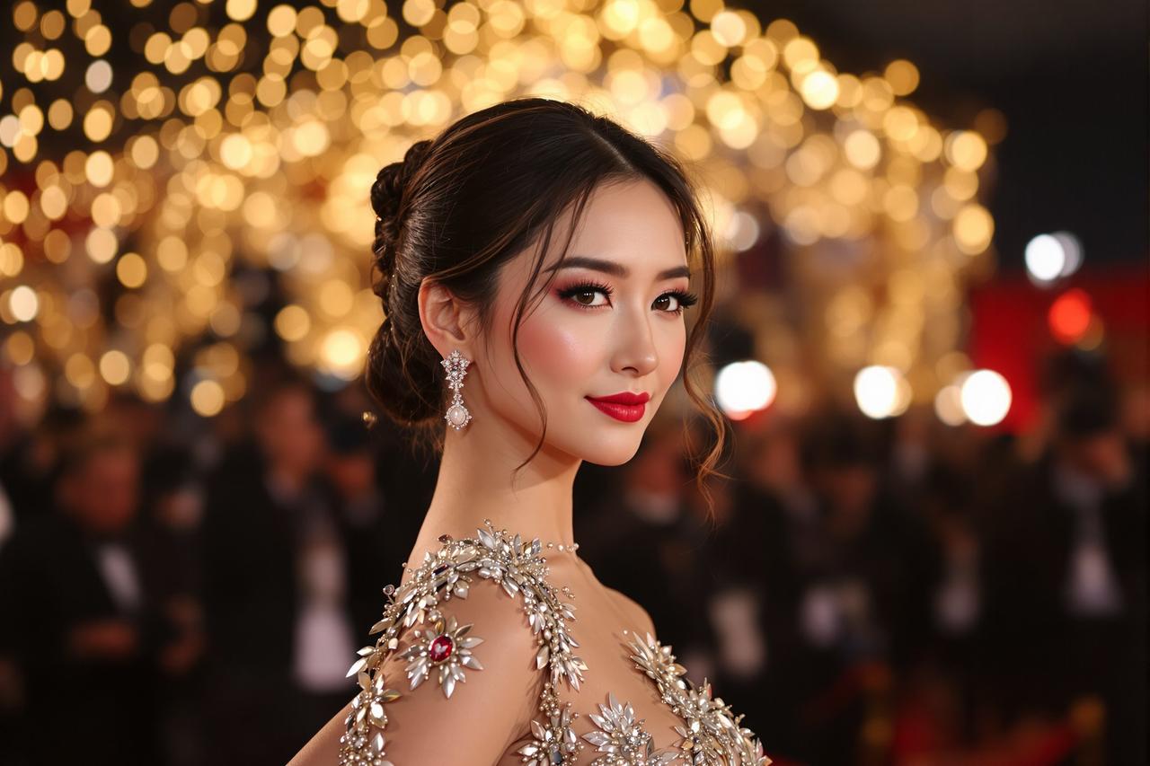签约演员林晓雨出席戛纳电影节，惊艳国际舞台